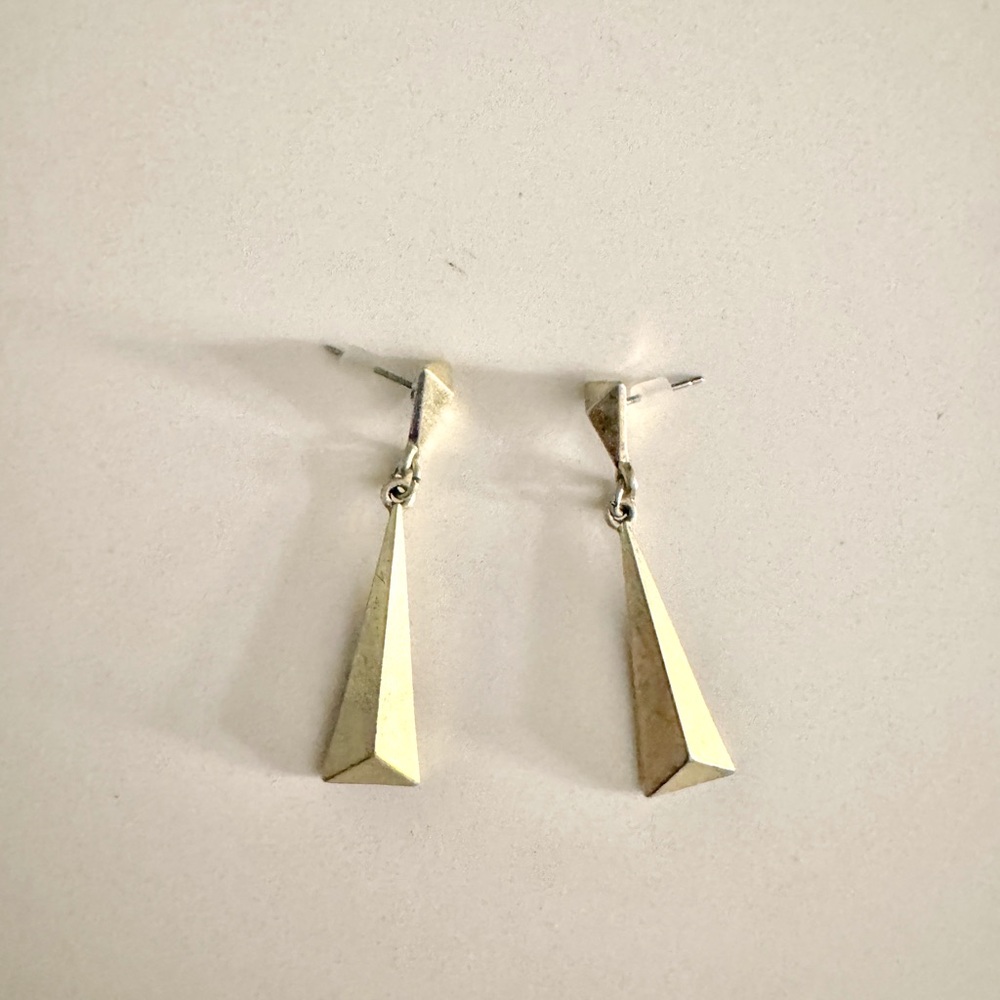 J. Crew triangle dangle earrings